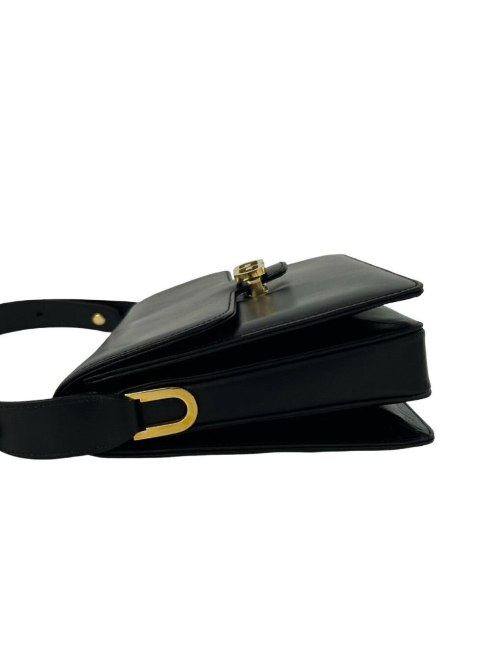 Gucci Vintage GG Logo Leather 2-Way Shoulder Bag Black - Picture 5 of 10